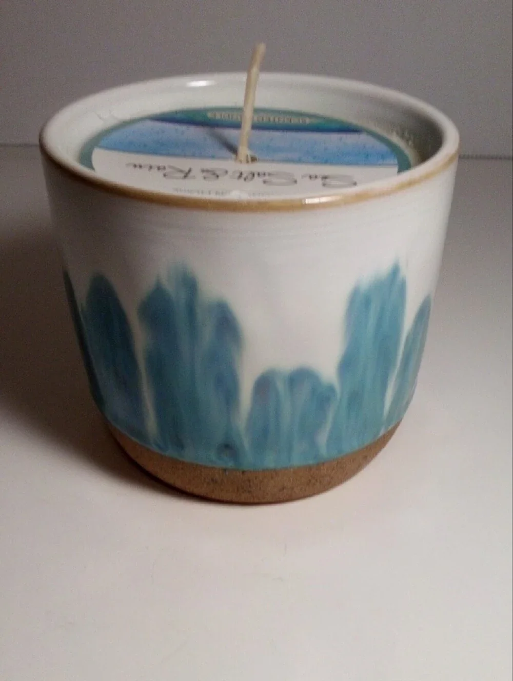 Huntington Home Sea Salt & Rain Scented Candle - Blue 12.5 Oz